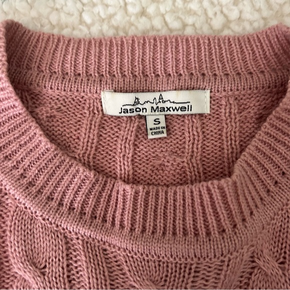 Pink Cropped Sweater - Picture 4 of 4